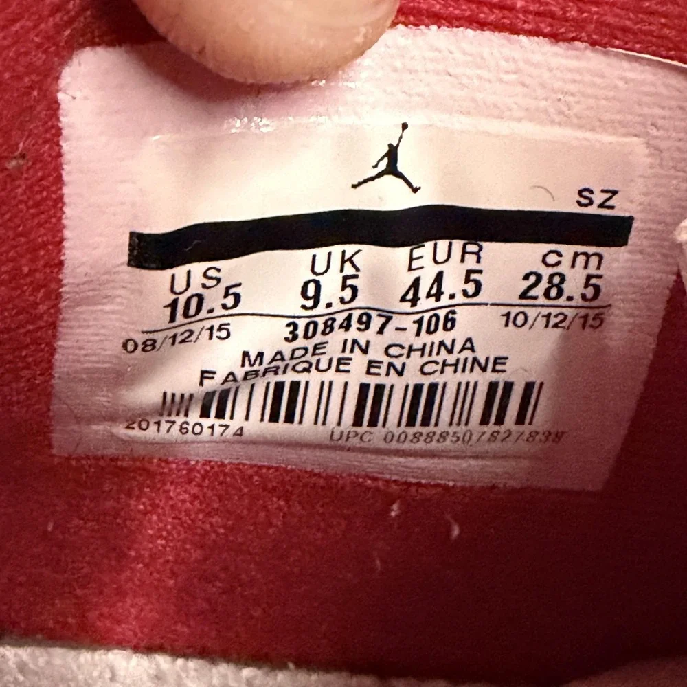 Jordan Air Jordan 4 Retro Alternate 89 Shoes Mens 10.5 White Sneakers 308497 106